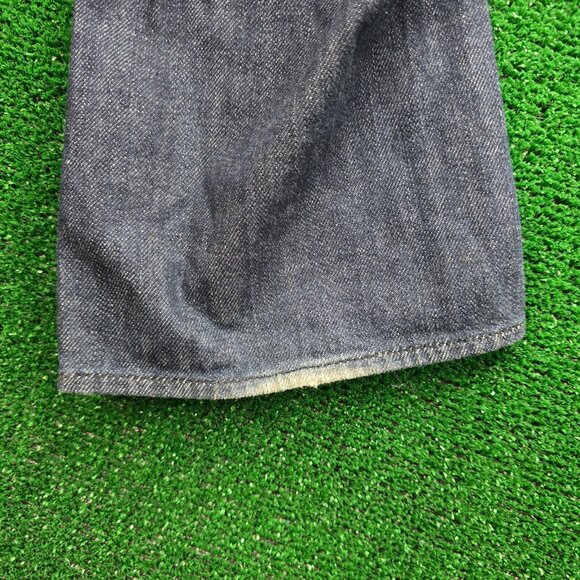 Rock & Republic Jeans Mens 33x34 Blue Denim Straight Leg Dark Wash Button Fly - Picture 13 of 14